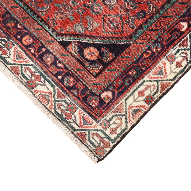 Hamadan Teppich 120x169cm - Perserteppich - hellrot