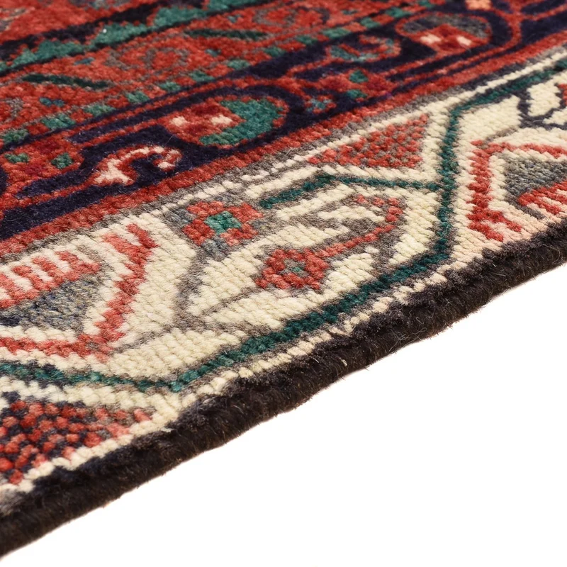 Hamadan Teppich 120x169cm - Perserteppich - hellrot