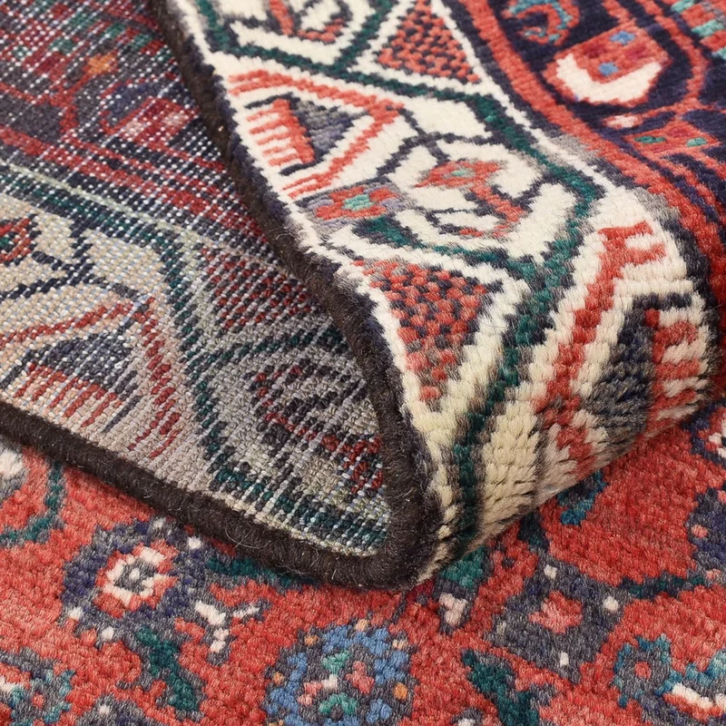 Hamadan Teppich 120x169cm - Perserteppich - hellrot