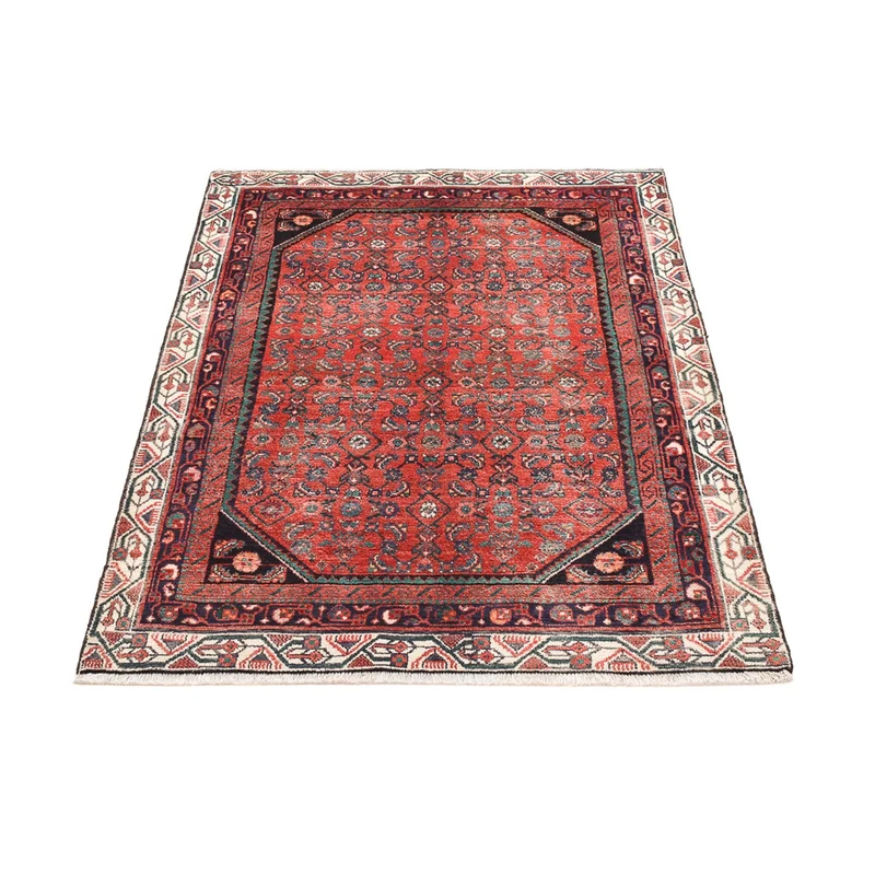 Hamadan Teppich 120x169cm - Perserteppich - hellrot