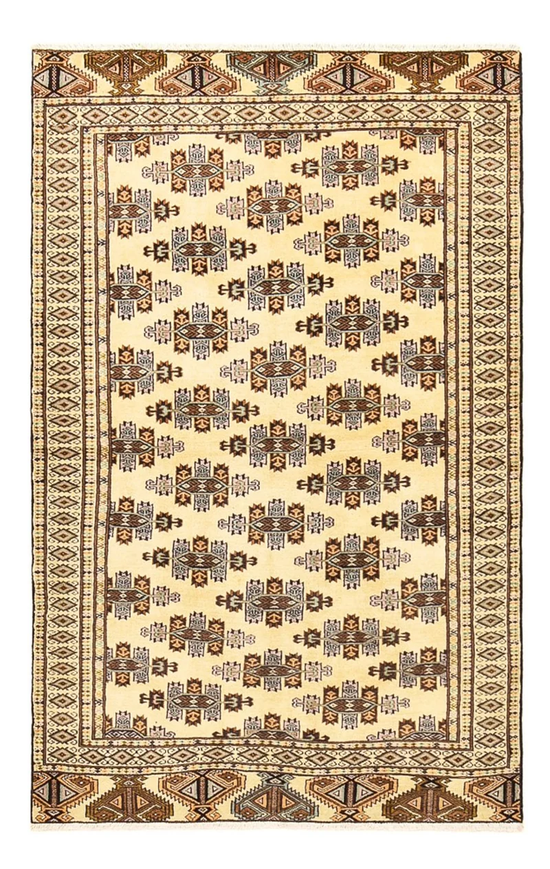 Turkaman Teppich 119x192cm - Orientteppich - sand