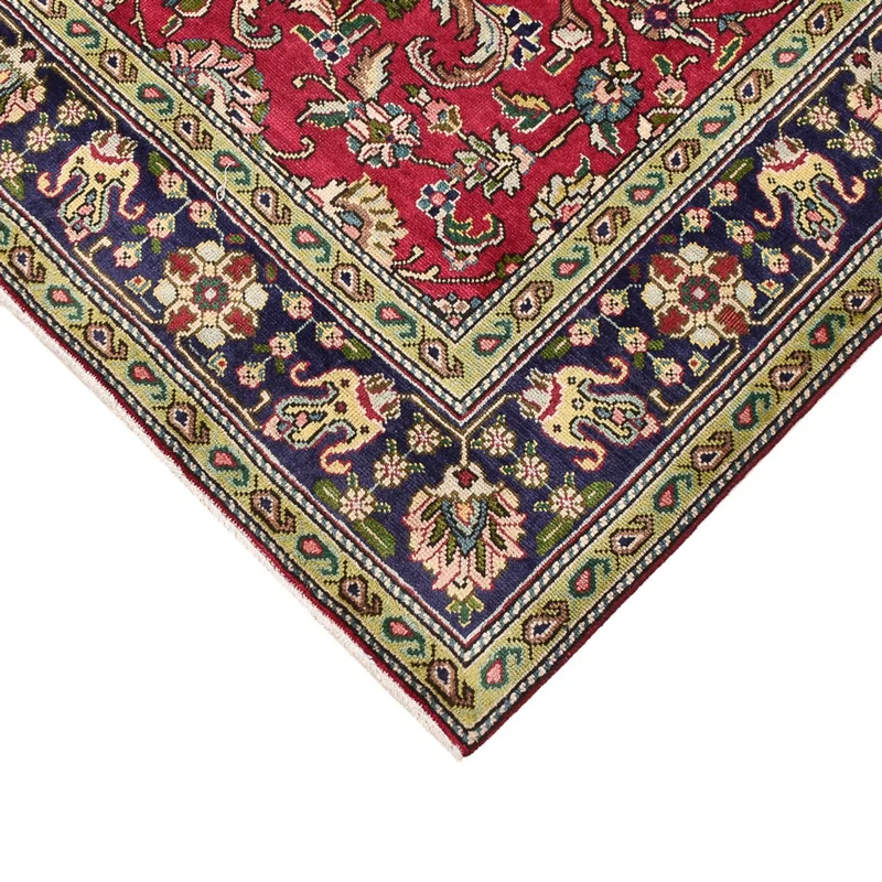 Täbriz Teppich 142x198cm - Perserteppich - rot