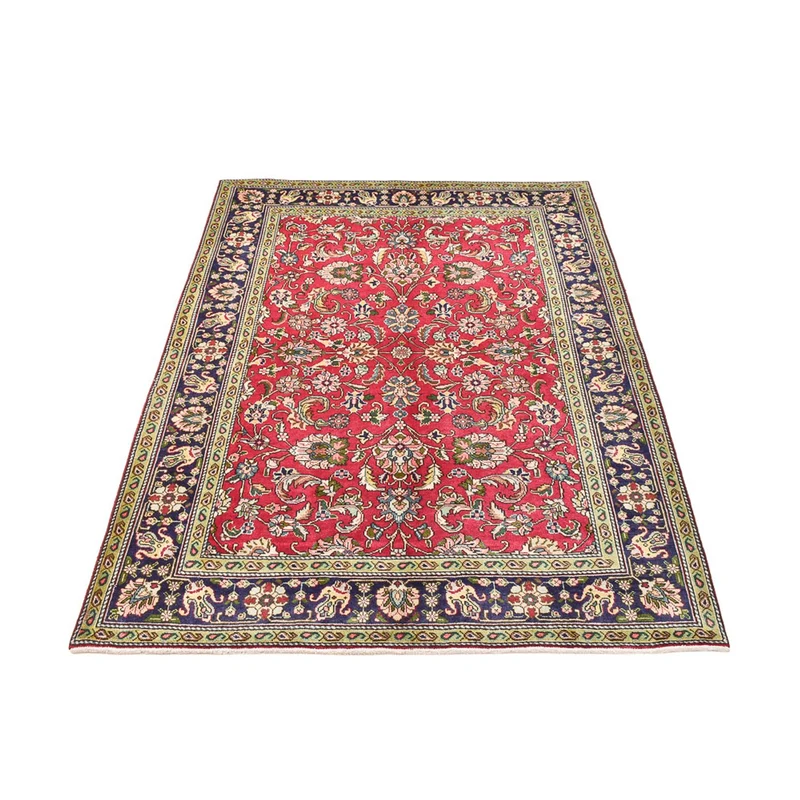Täbriz Teppich 142x198cm - Perserteppich - rot