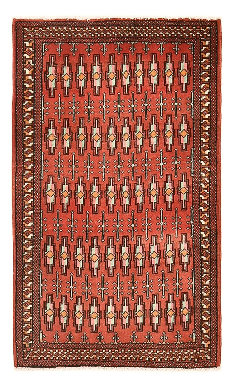 Turkaman Teppich 73x127cm - Orientteppich - rot