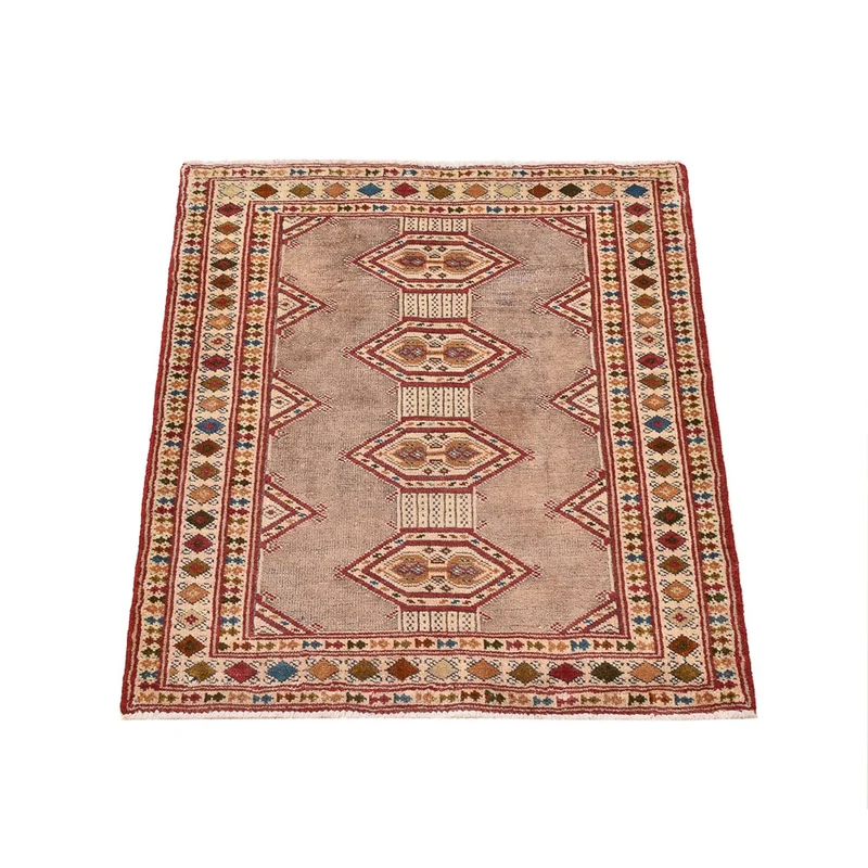 Turkaman Teppich - 64 x 78 cm - rosa