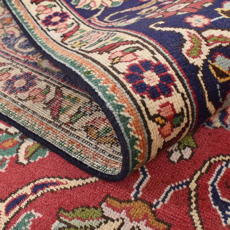 Täbriz Teppich 193x296cm - Perserteppich - rot