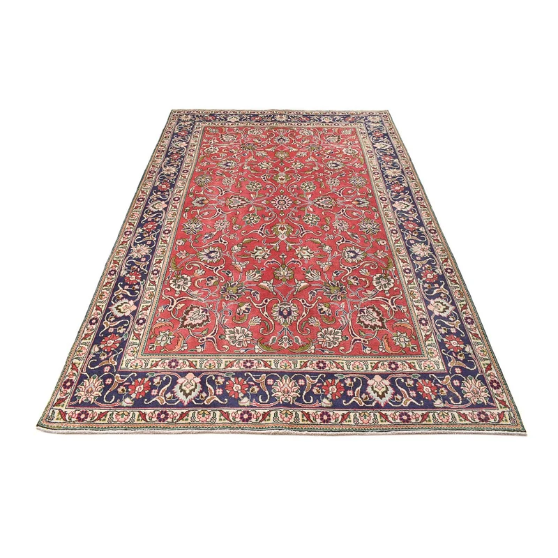Täbriz Teppich 193x296cm - Perserteppich - rot