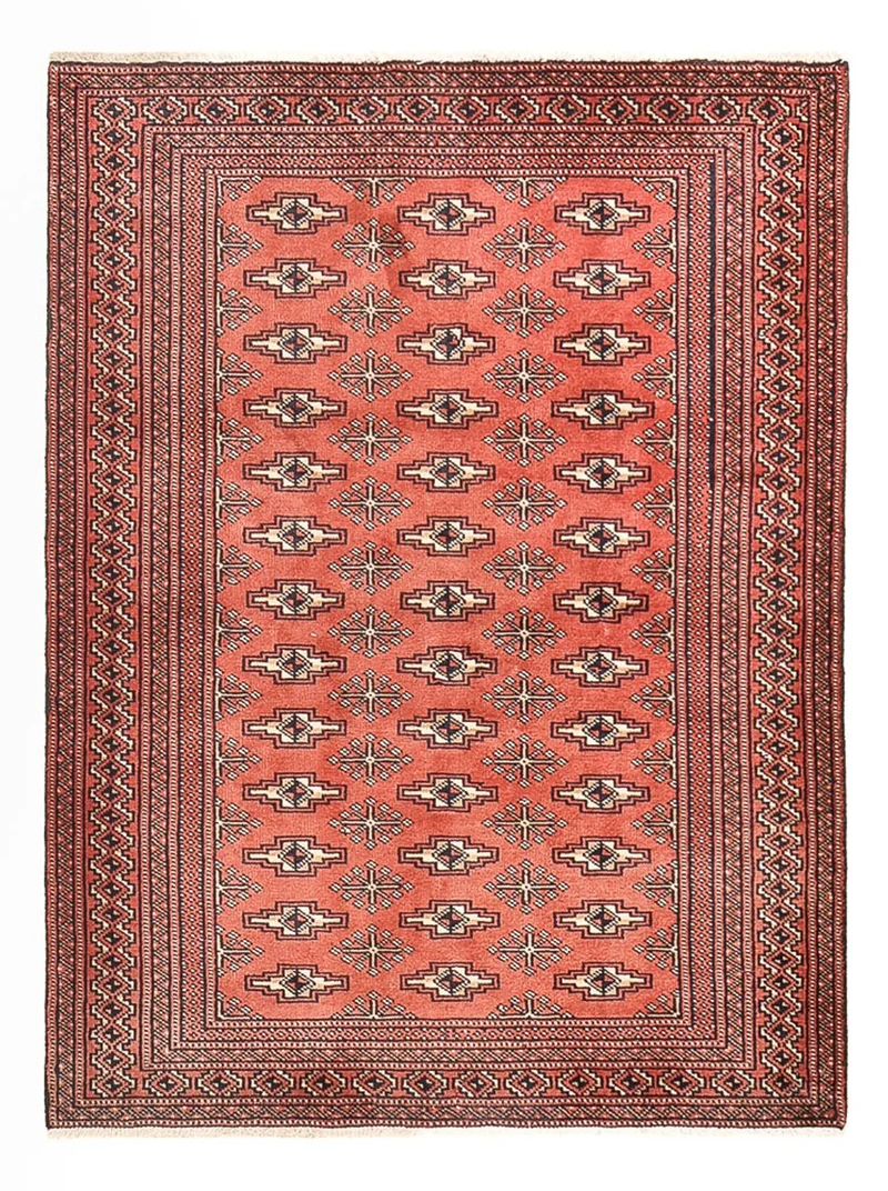 Turkaman Teppich 99x132cm - Orientteppich - rot