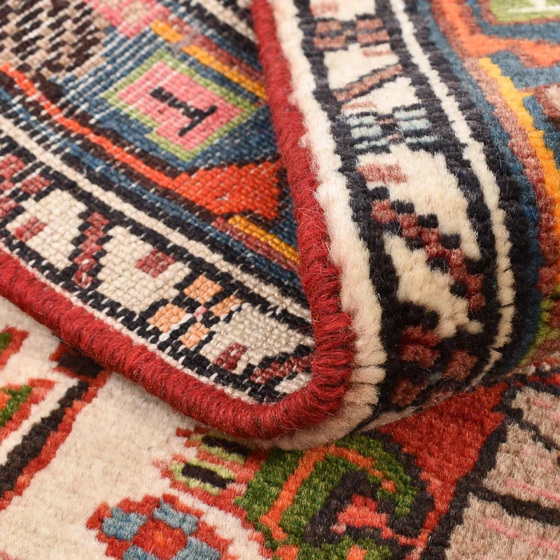 Perserteppich - Nomadic - 90 x 118 cm - mehrfarbig
