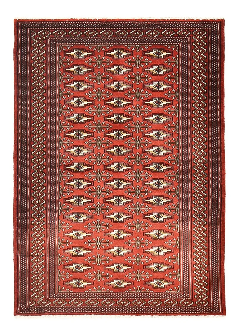 Turkaman Teppich 95x133cm - Orientteppich - rot