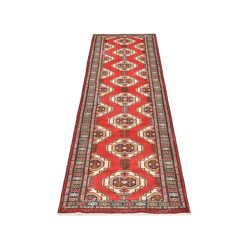 Turkaman Teppich 85x283cm - Orientteppich - rot