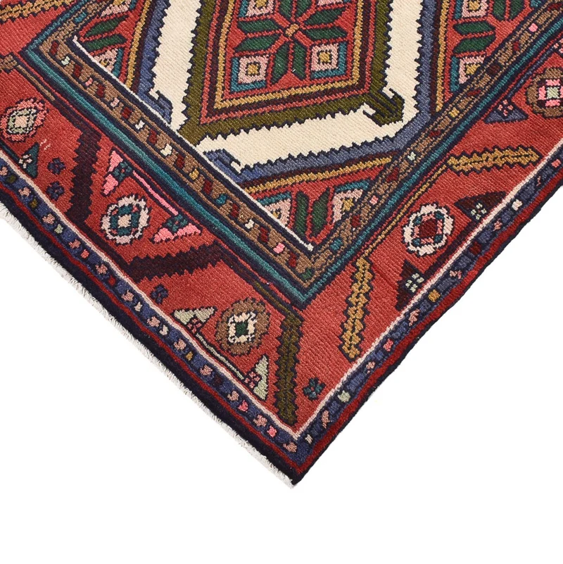 Hamadan Teppich 75x288cm - Perserteppich - dunkelrot