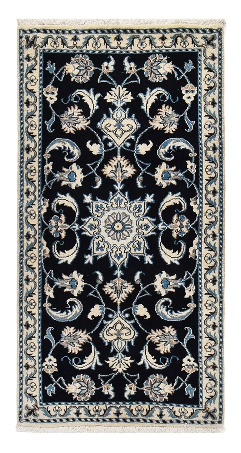 Nain - 12La Teppich 68x134cm - Perserteppich - dunkelblau