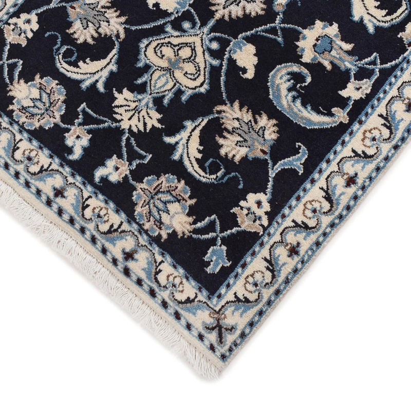 Nain - 12La Teppich 68x134cm - Perserteppich - dunkelblau