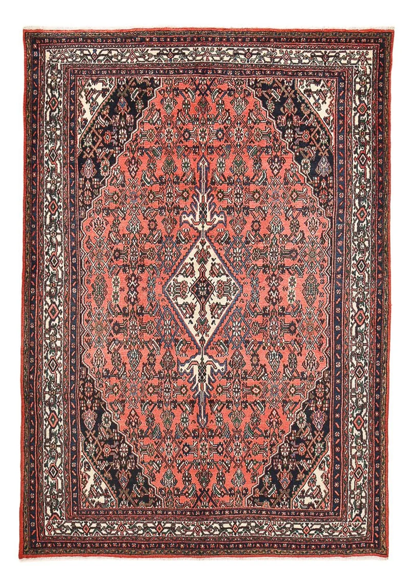 Abadeh Teppich 222x313cm - Perserteppich - hellrot