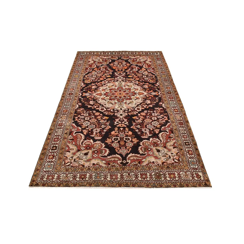 Hamadan Teppich 154x295cm - Perserteppich - dunkelbeige