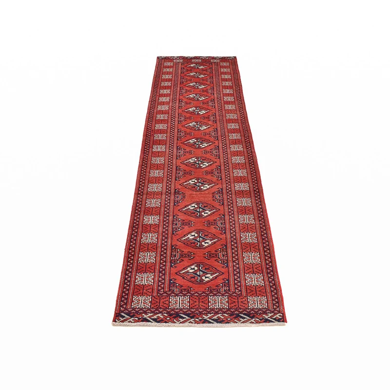 Turkaman Teppich 73x291cm - Orientteppich - rot