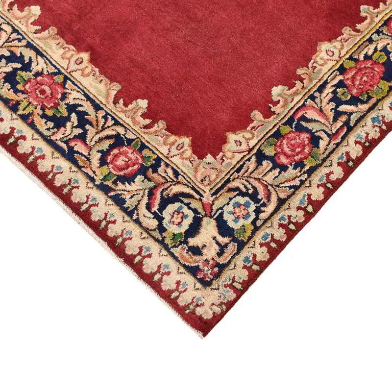 Rafsanjan Teppich 90x155cm - Perserteppich - rot