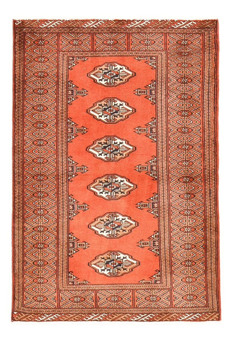 Hamadan Teppich 100x151cm - Perserteppich - orange