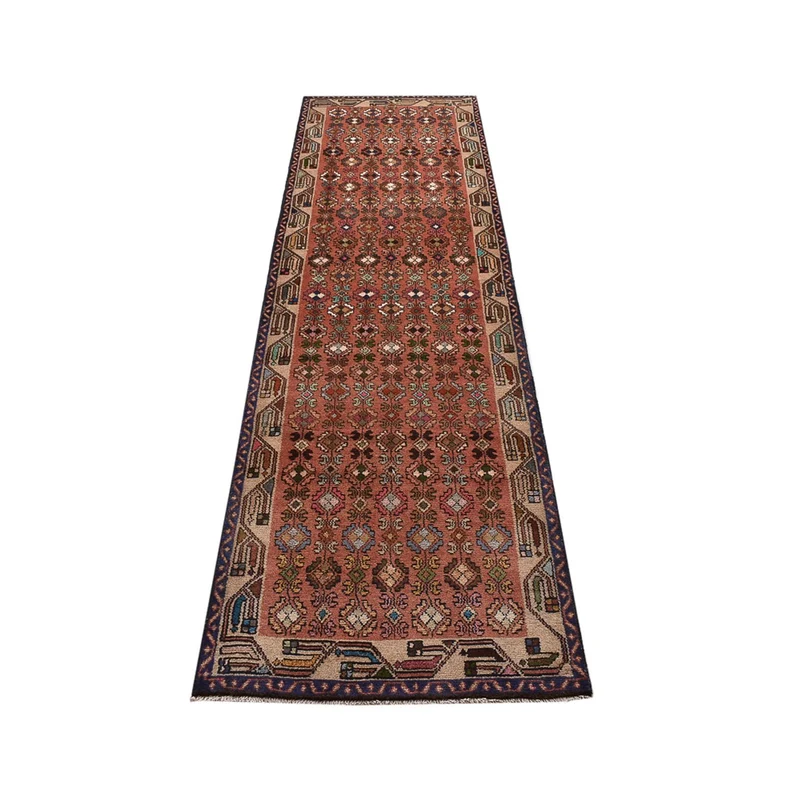 Hamadan Teppich 78x278cm - Perserteppich - hellrot