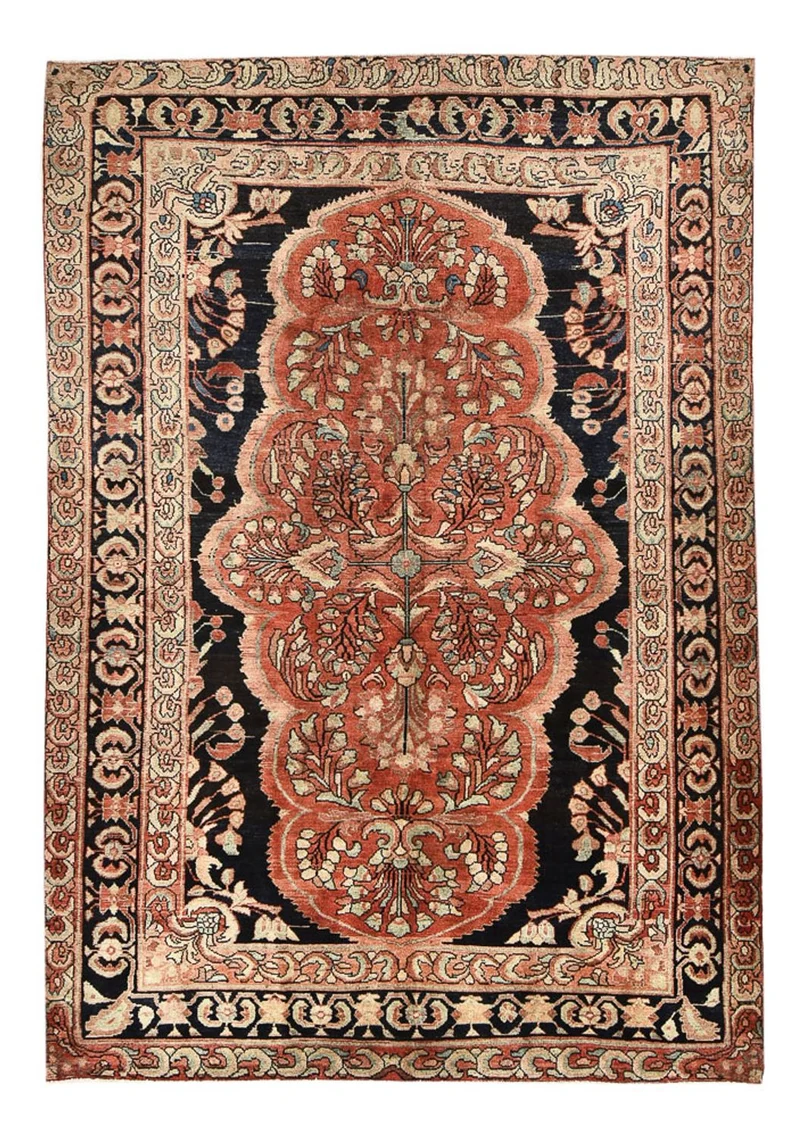 Sarough Teppich 202x290cm - Perserteppich - hellrot