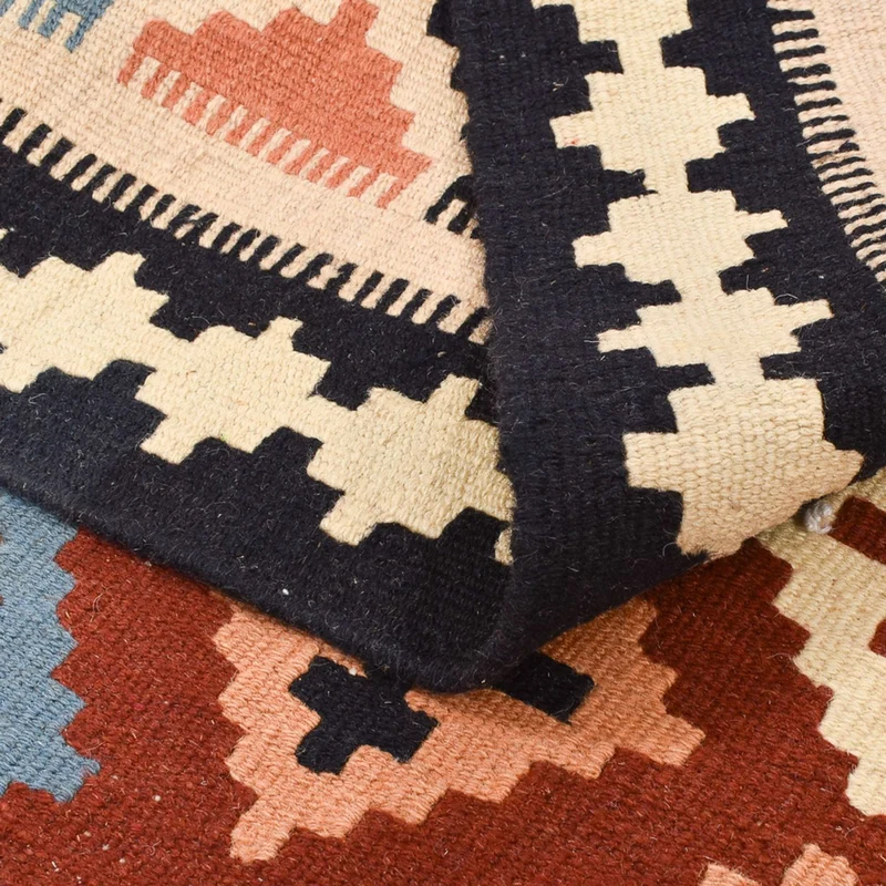 Kelim Fars Teppich 106x148cm - mehrfarbig