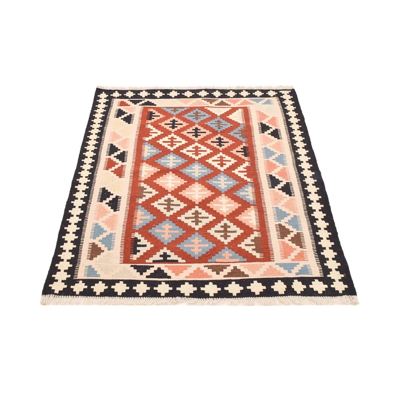 Kelim Fars Teppich 106x148cm - mehrfarbig