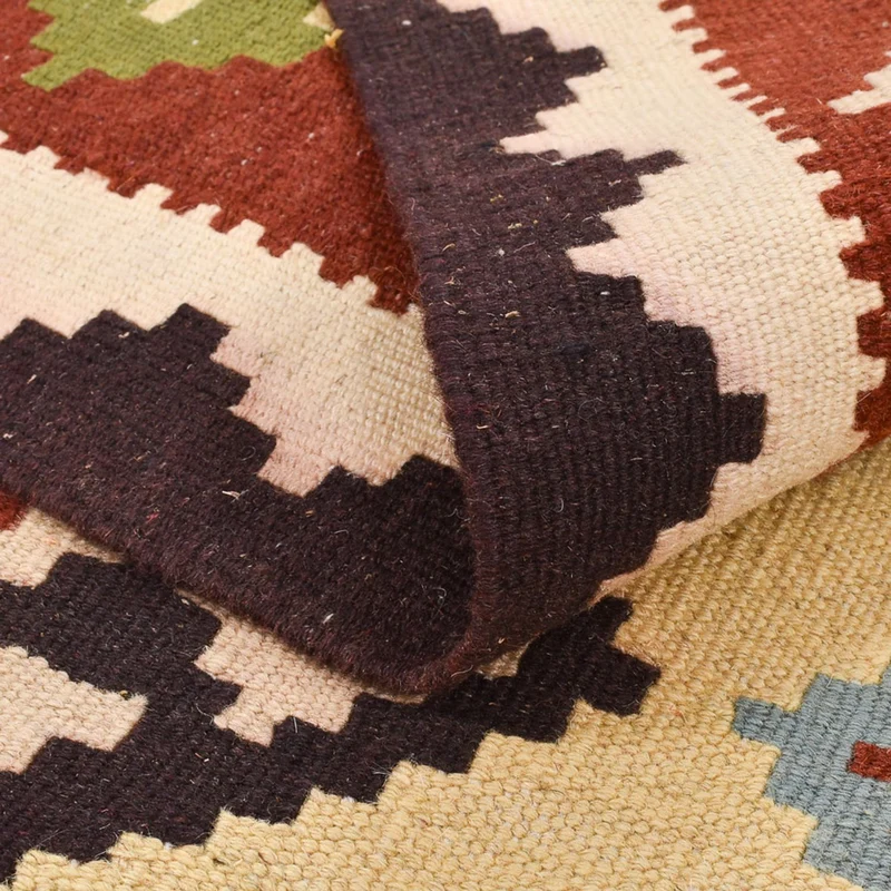 Kelim Fars Teppich 102x143cm - mehrfarbig