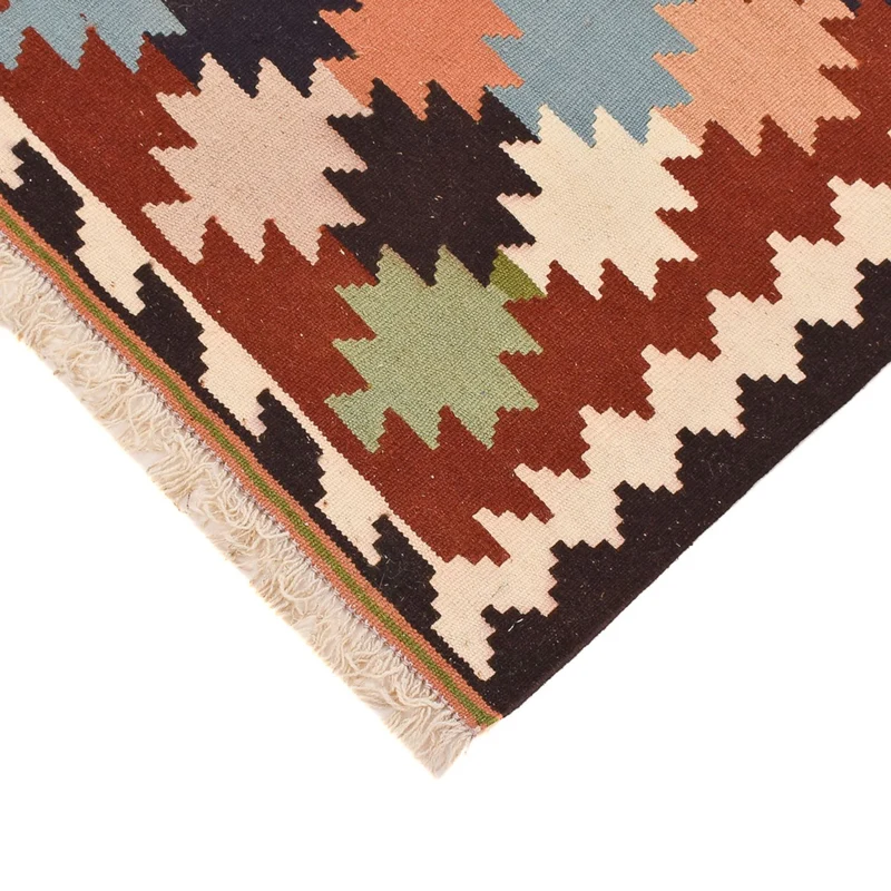 Kelim Fars Teppich 98x144cm - mehrfarbig