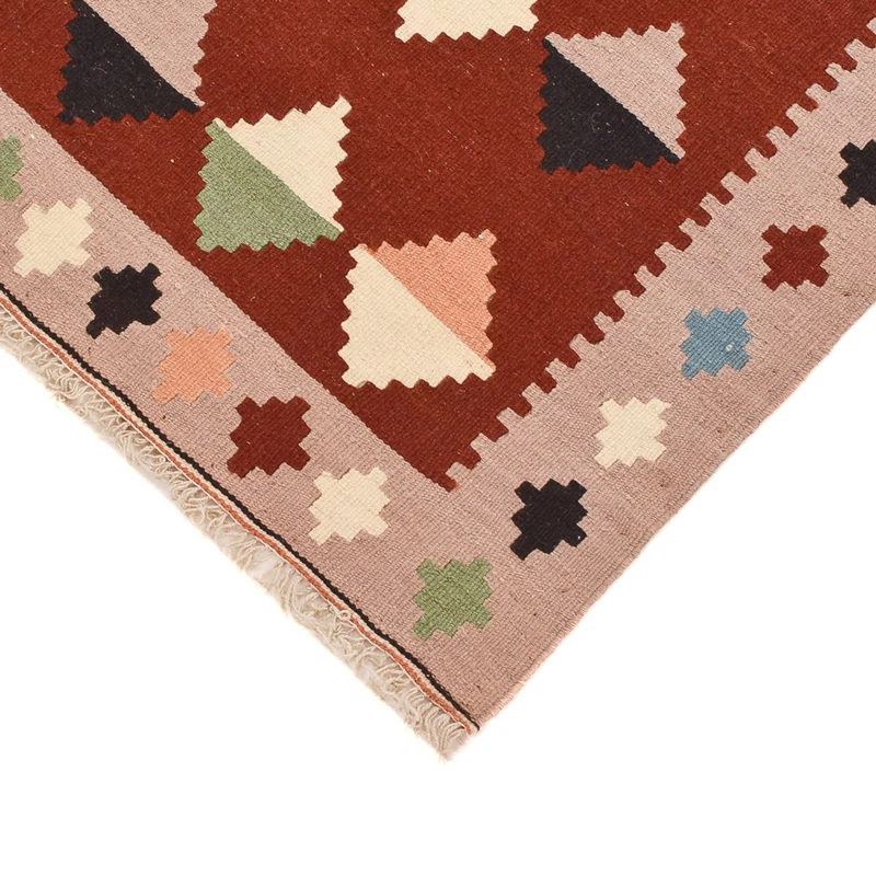 Kelim Fars Teppich 103x147cm - mehrfarbig