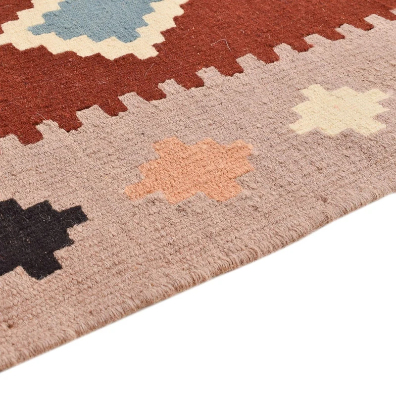 Kelim Fars Teppich 103x147cm - mehrfarbig