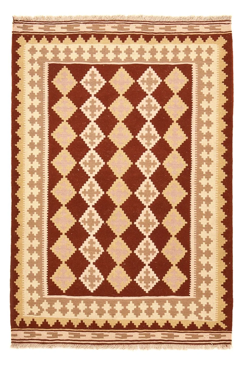 Kelim Fars Teppich 108x153cm - mehrfarbig
