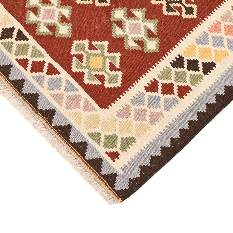 Kelim Fars Teppich 106x145cm - mehrfarbig
