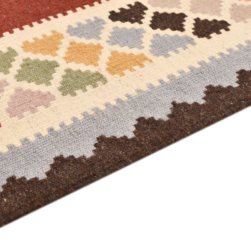 Kelim Fars Teppich 106x145cm - mehrfarbig