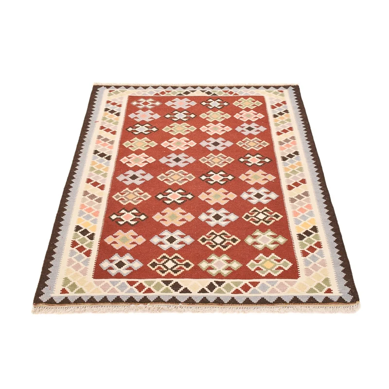 Kelim Fars Teppich 106x145cm - mehrfarbig