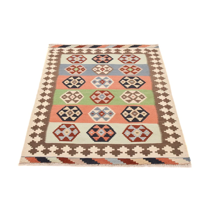 Kelim Fars Teppich 98x146cm - mehrfarbig
