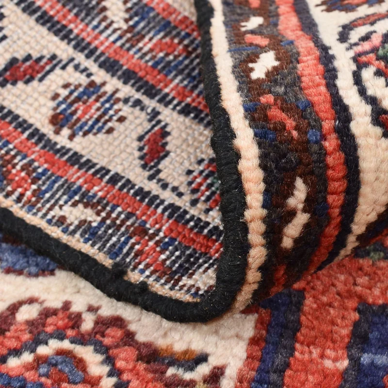 Hamadan Teppich 68x92cm - Perserteppich - hellrot