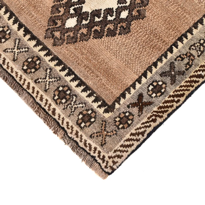 Perserteppich - Nomadic - 53 x 56 cm - hellbeige