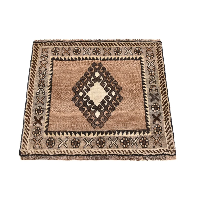 Perserteppich - Nomadic - 53 x 56 cm - hellbeige