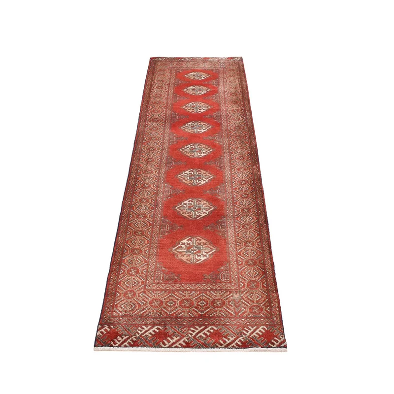 Turkaman Teppich 79x279cm - Orientteppich - rot