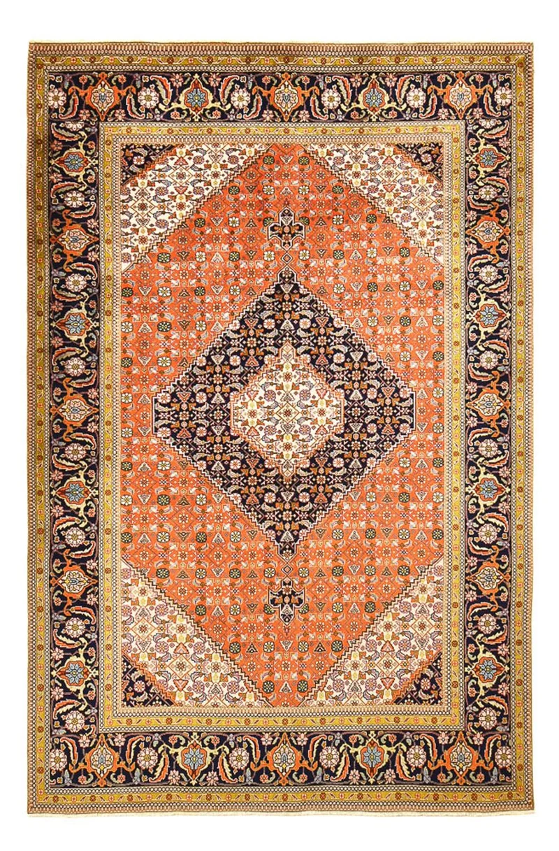 Täbriz Teppich 200x306cm - Perserteppich - orange