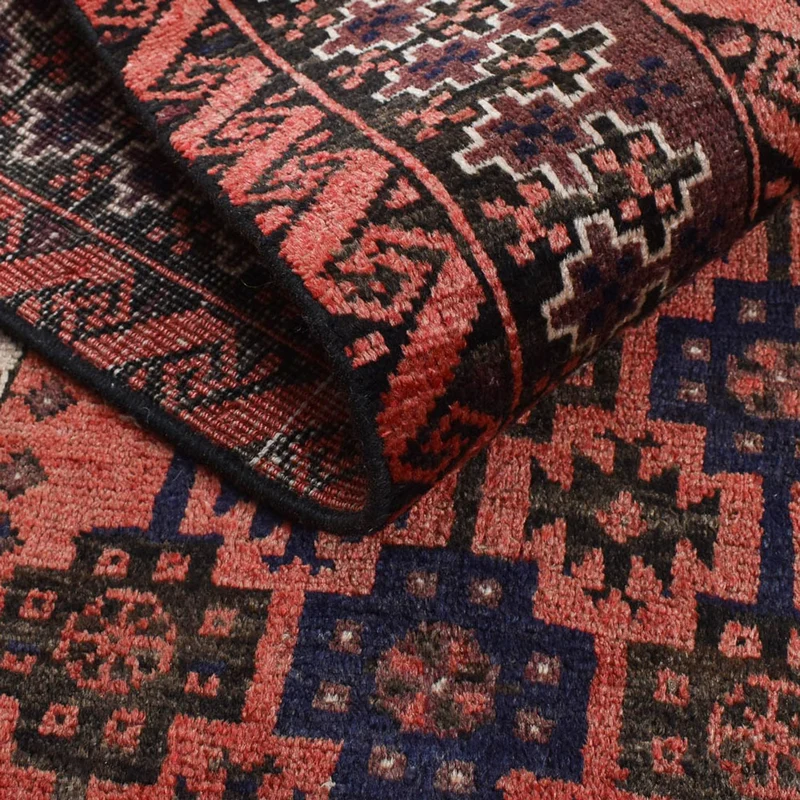 Turkaman Teppich 114x219cm - Orientteppich - hellrot