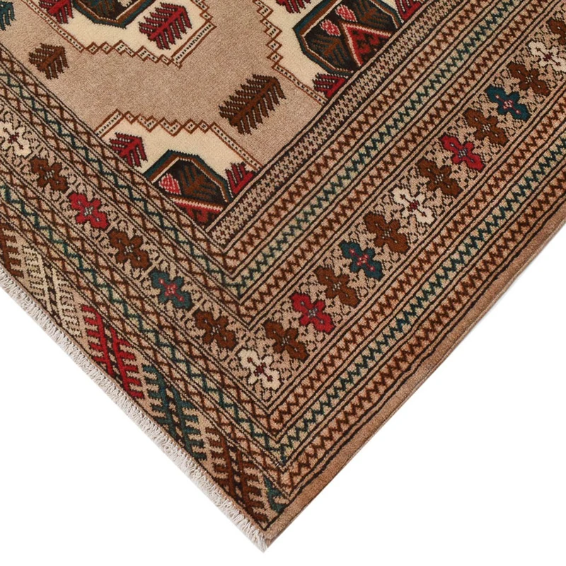 Turkaman Teppich 143x199cm - Orientteppich - mehrfarbig
