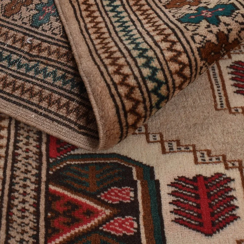 Turkaman Teppich 143x199cm - Orientteppich - mehrfarbig