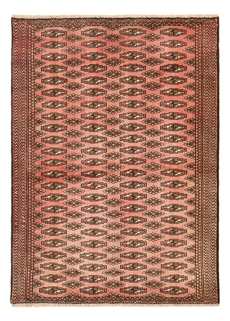 Turkaman Teppich 90x128cm - Orientteppich - hellrot