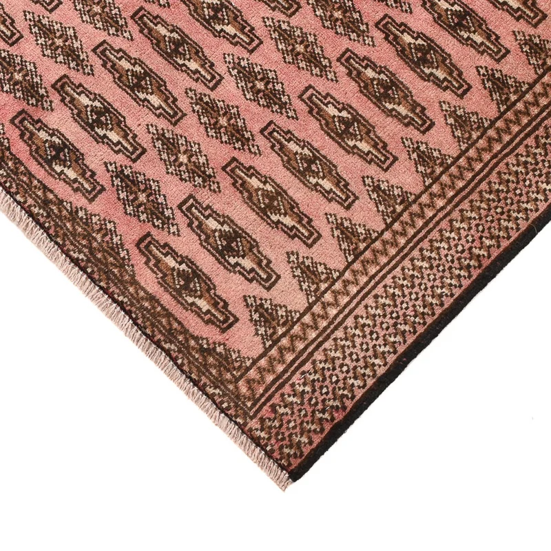 Turkaman Teppich 90x128cm - Orientteppich - hellrot