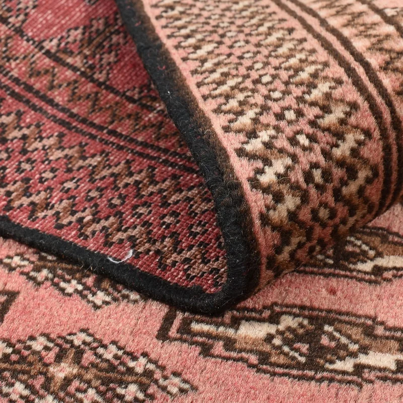 Turkaman Teppich 90x128cm - Orientteppich - hellrot