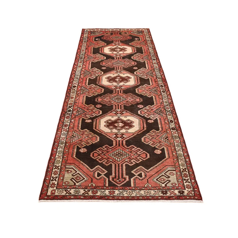 Hamadan Teppich 109x318cm - Perserteppich - terrakotta