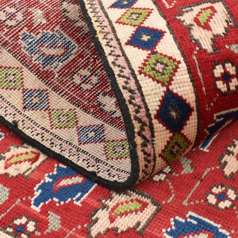 Täbriz Teppich 96x140cm - Perserteppich - rot
