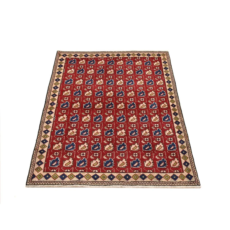 Täbriz Teppich 96x140cm - Perserteppich - rot